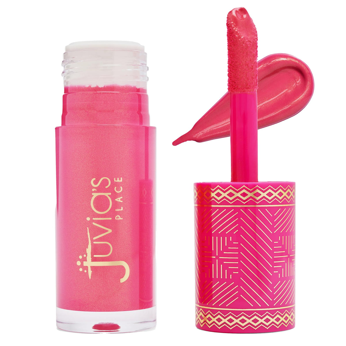 Juvia's Place Blushed Liquid Blush Rose Lady Glow offre un éclat rosé durable.
