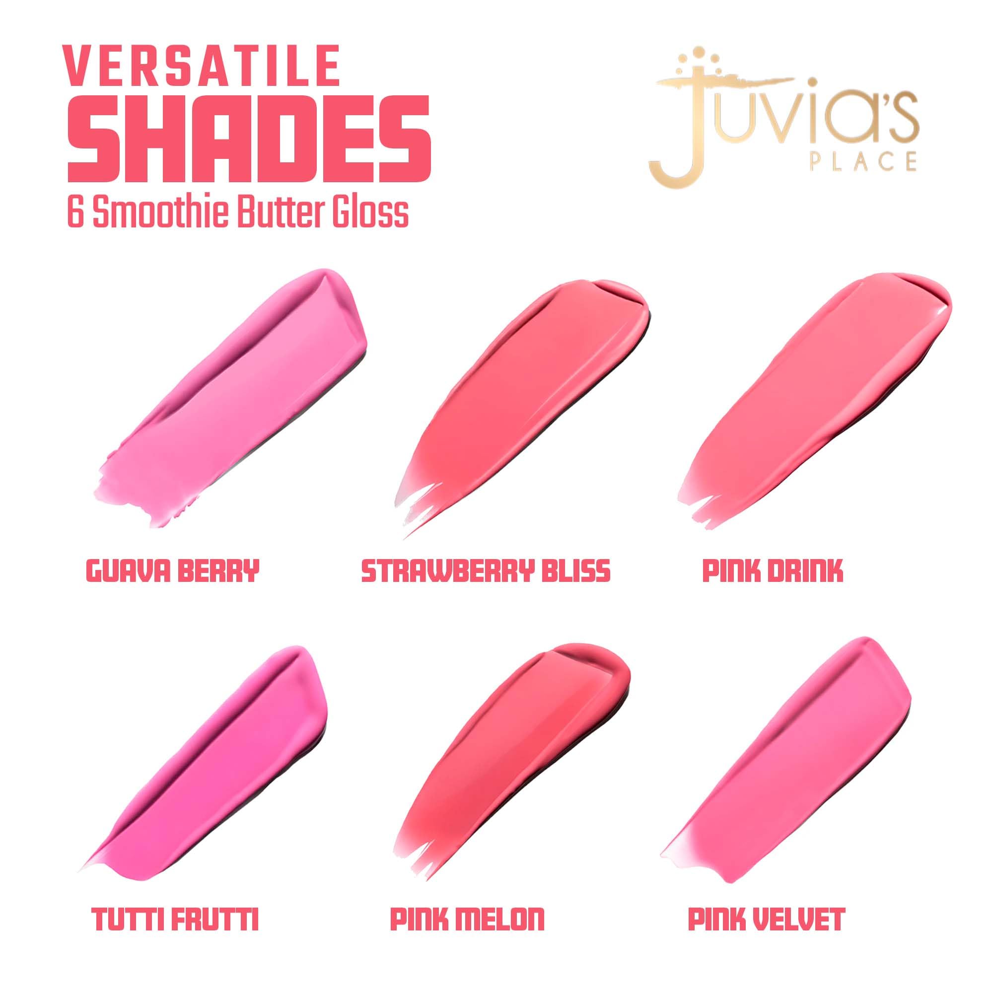Application Juvia's Place Smoothie Rose Velours pour des lèvres lisses et brillantes