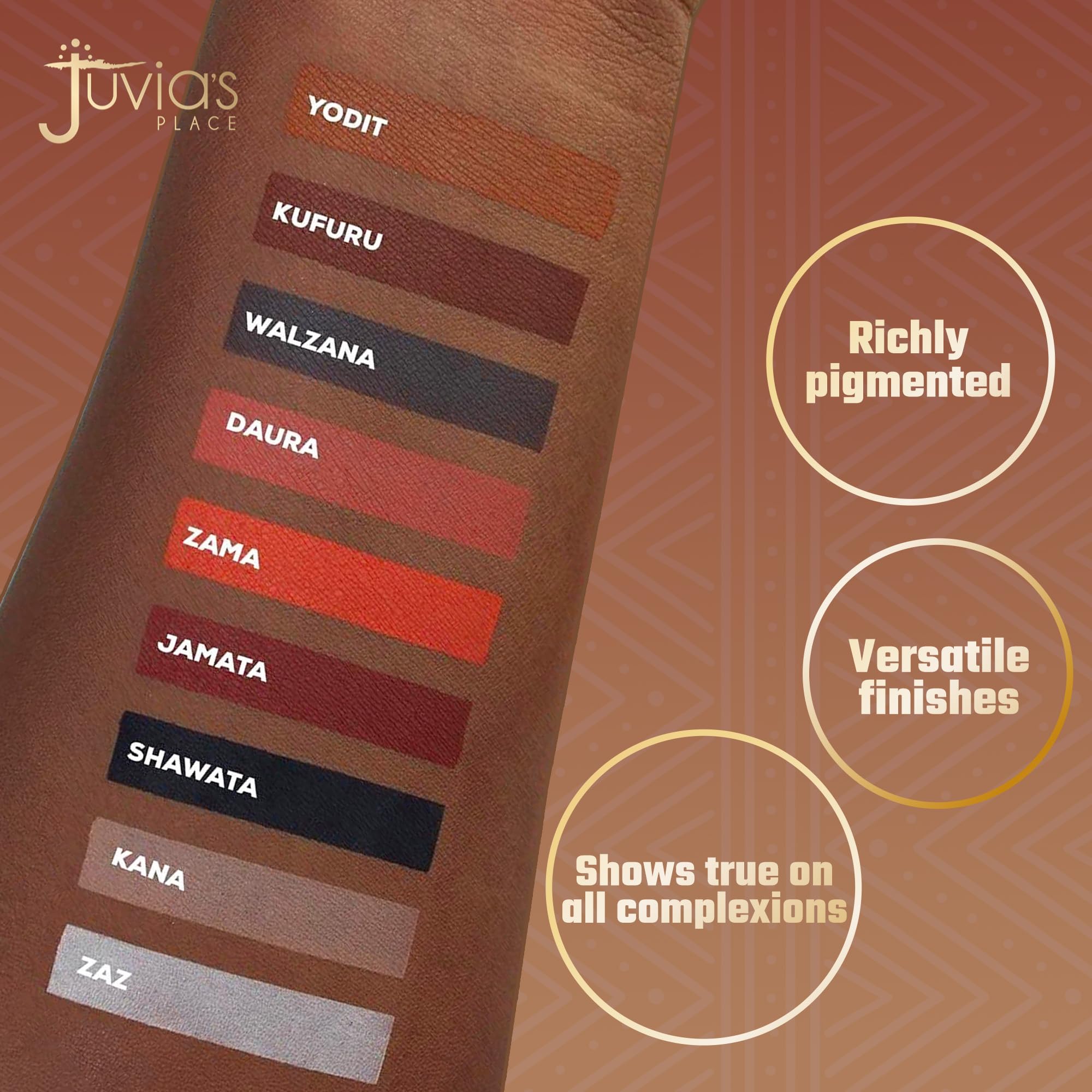 Juvia's Place Warrior2, nuances métalliques brillantes pour un éclat sur les yeux