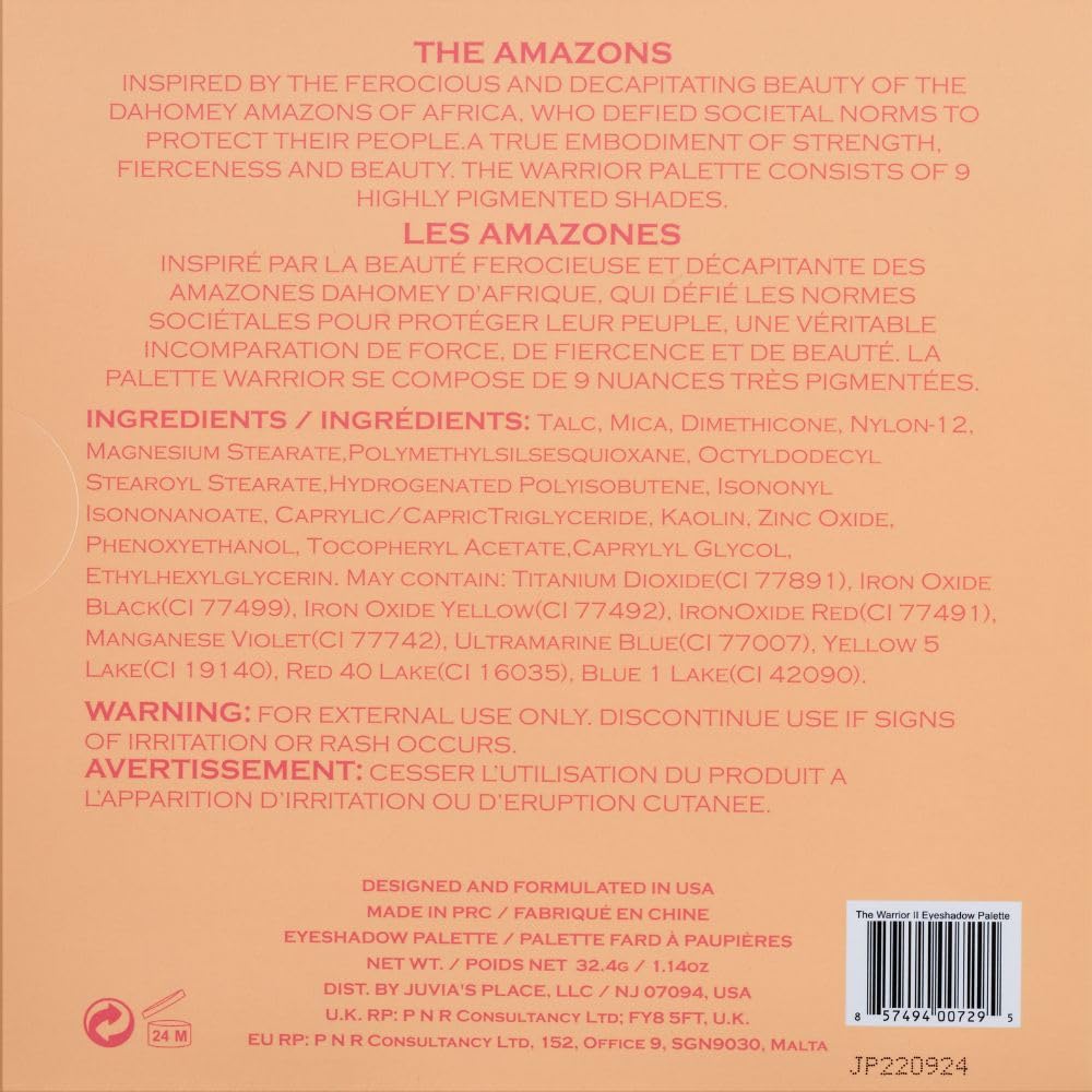 Juvia's Place Warrior2, finitions variées pour créer des maquillages inspirants