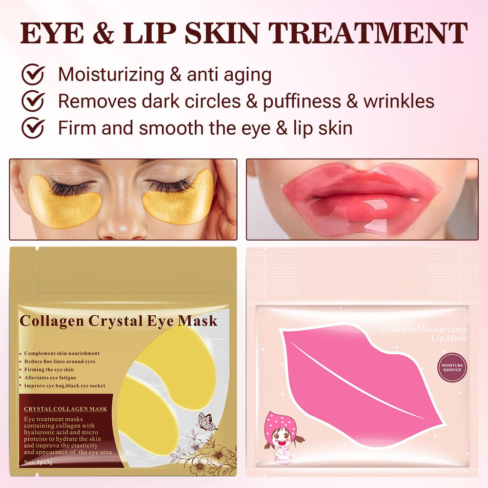 JUYANGYAN masque yeux collagene hyaluronique atténue fatigue et cernes.