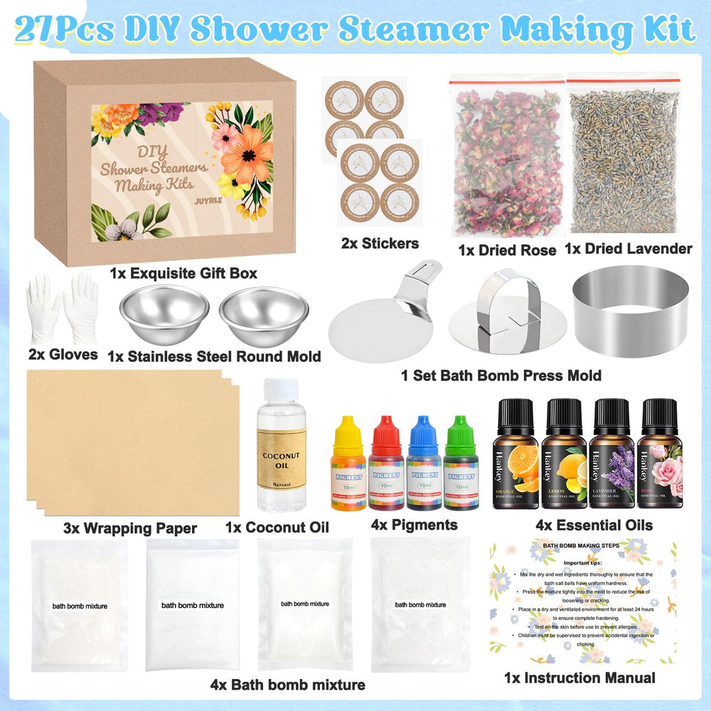JUYRLE kit bombes bain – moules ronds durables pour des formes parfaites.