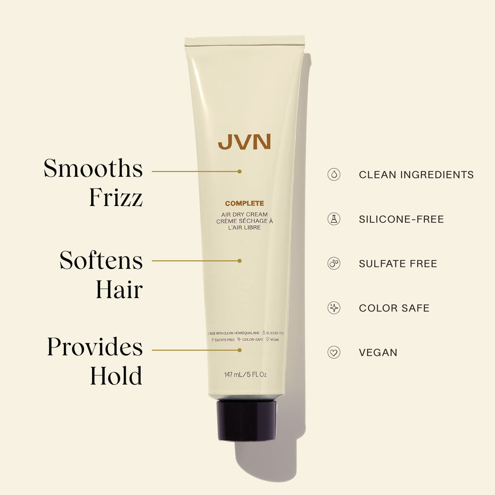Contrôle du frisottis avec JVN crème sans chaleur