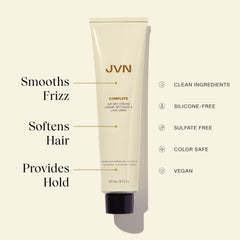 Contrôle du frisottis avec JVN crème sans chaleur