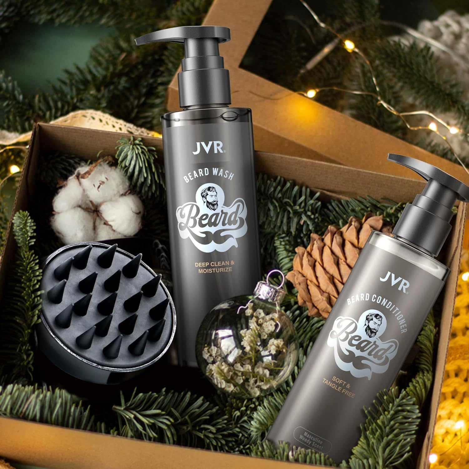 JVR Bouteille-6-7oz: format pratique pour la routine quotidienne de barbe.