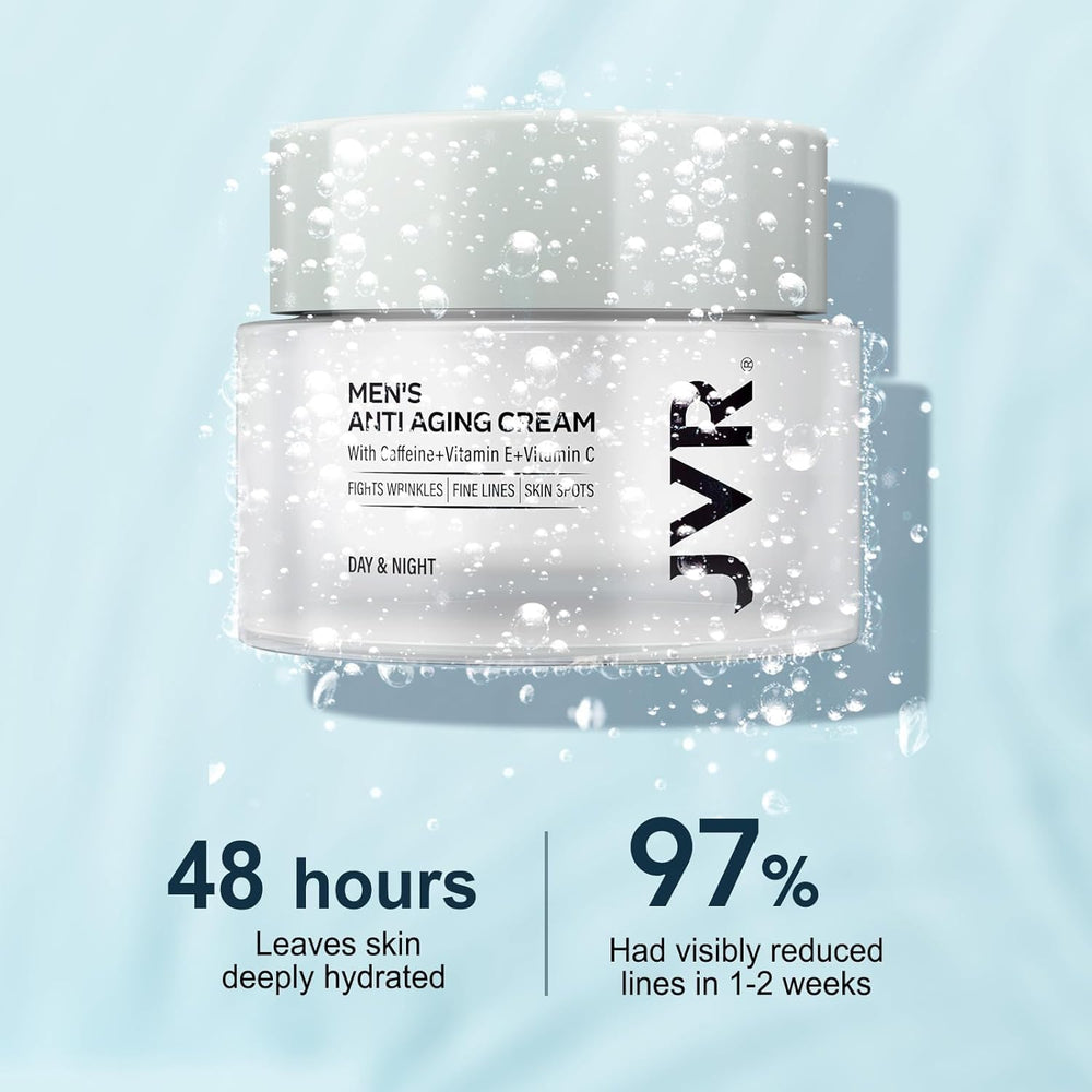 Soin visage JVR avec niacinamide et vitamine E, peau plus nette.