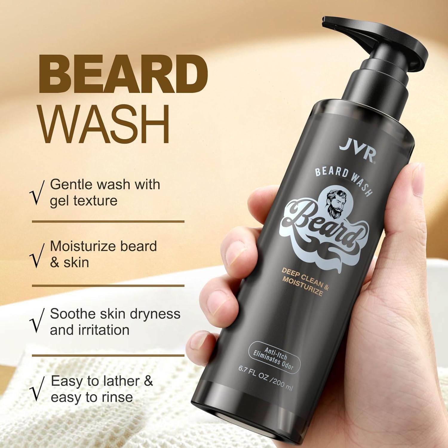 JVR Kit-entretien-barbe: solution complète pour soin quotidien et coiffage.