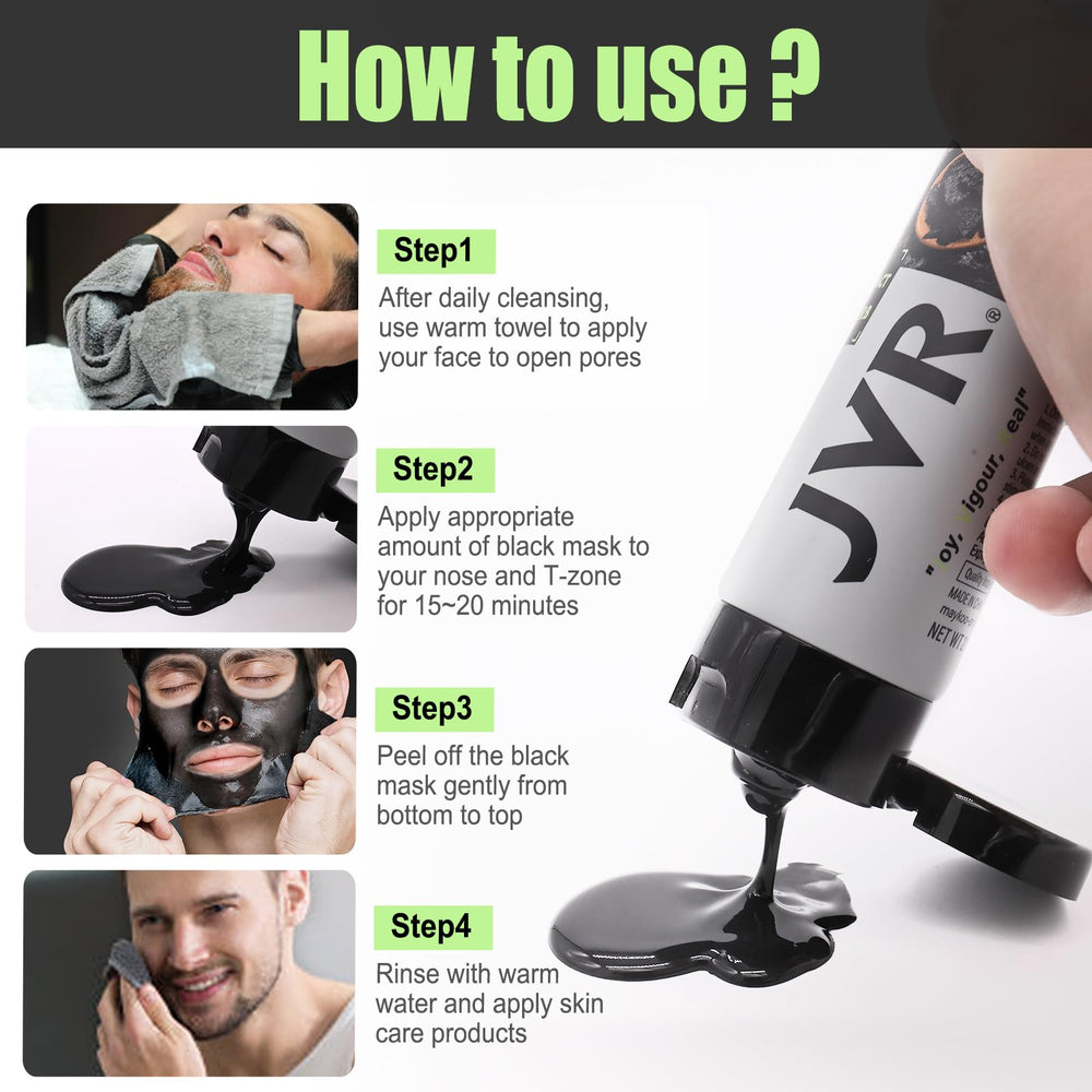 Masque JVR cible les impuretés de surface et l'excès de sébum.