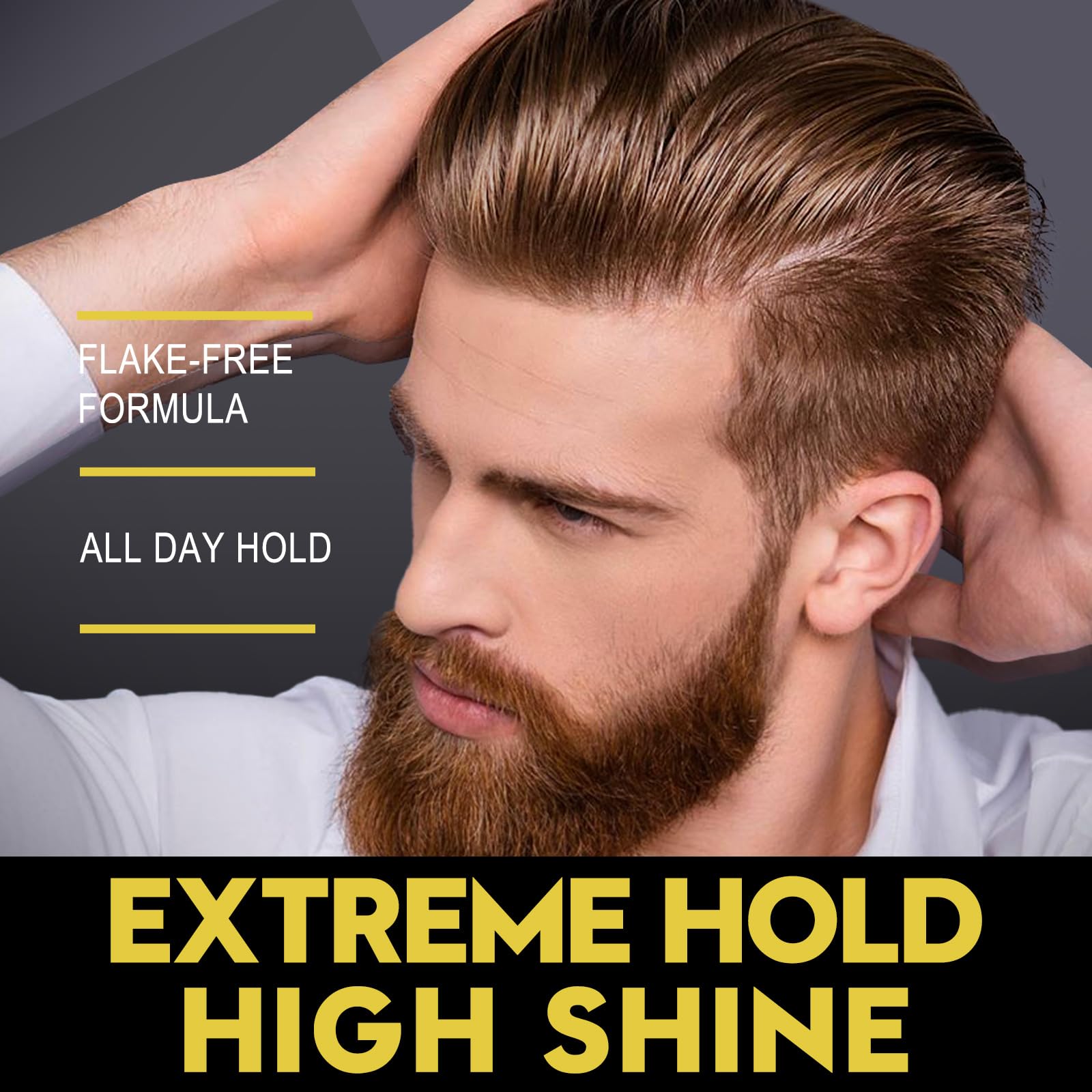 JVR Pomade Homme - brillance élevée : finition élégante sans aspect gras.