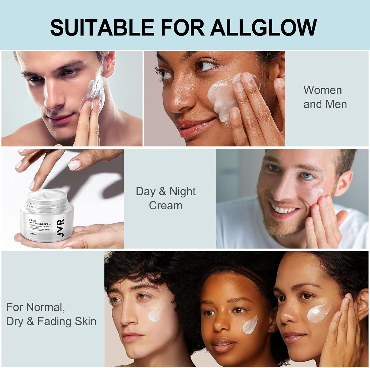 Utilisation jour et nuit, routine masculine simplifiée.