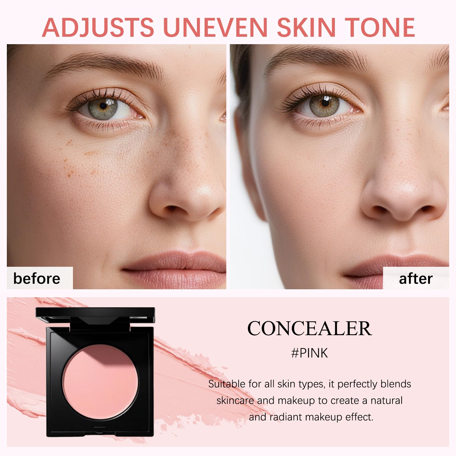JVXZTO Correcteur yeux hydratant, texture soyeuse qui ne s'accumule