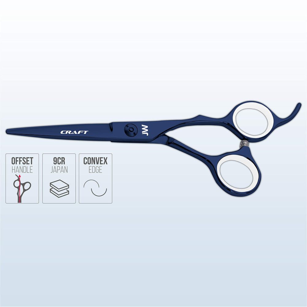 JW Shears CRX Series – prise en main confort pour des sessions de coiffage prolongées.