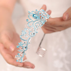 JWICOS diadème avec rhinestones et fleurs naturelles pour un style romantique