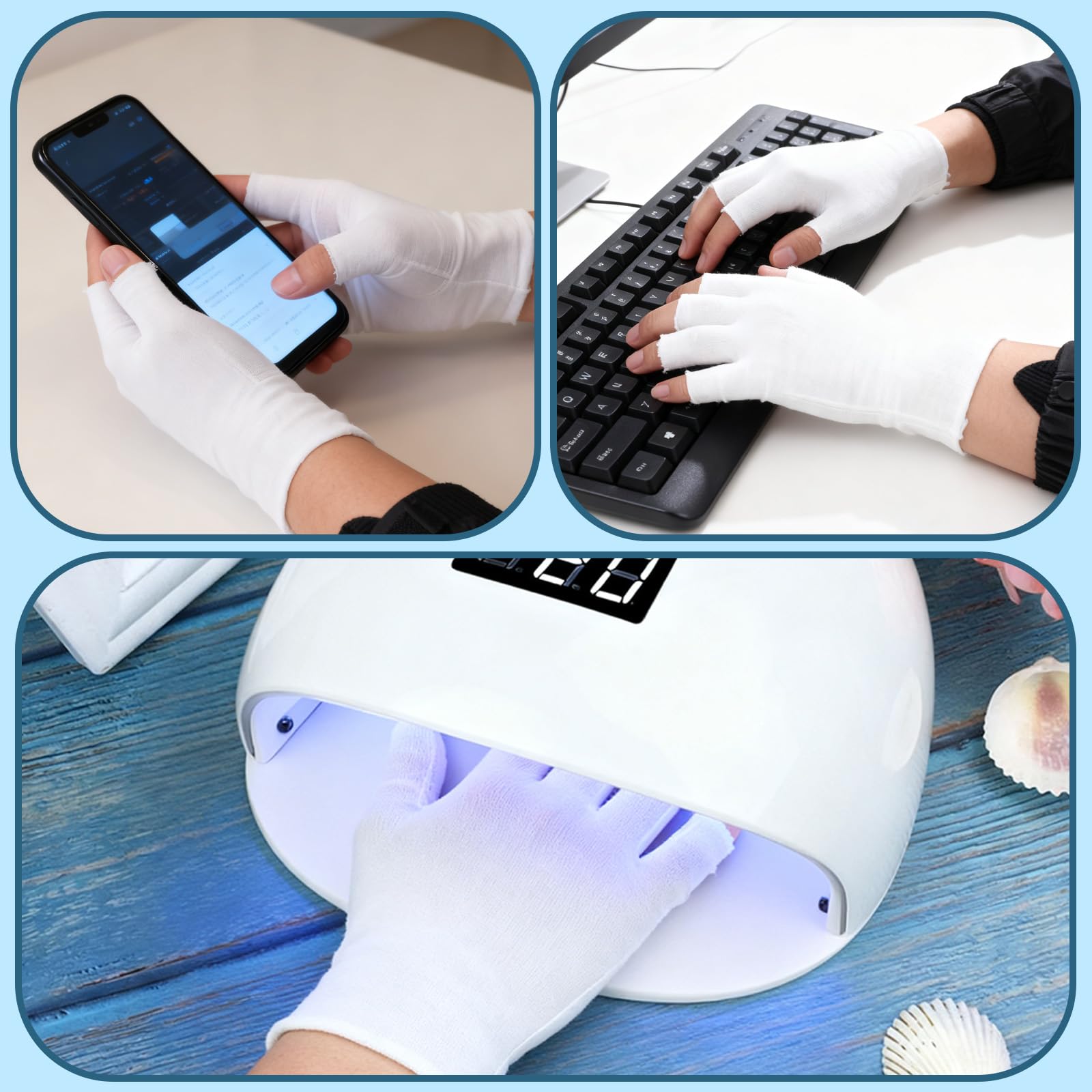 Utilisation nocturne avec crème hydratante Jxiwvl pour les mains.