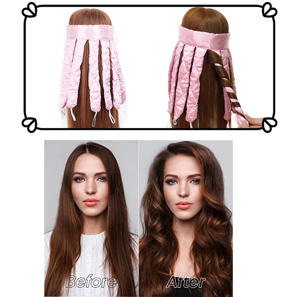 Usage nocturne nomade du boucleur JYHi rose, pratique et discret.