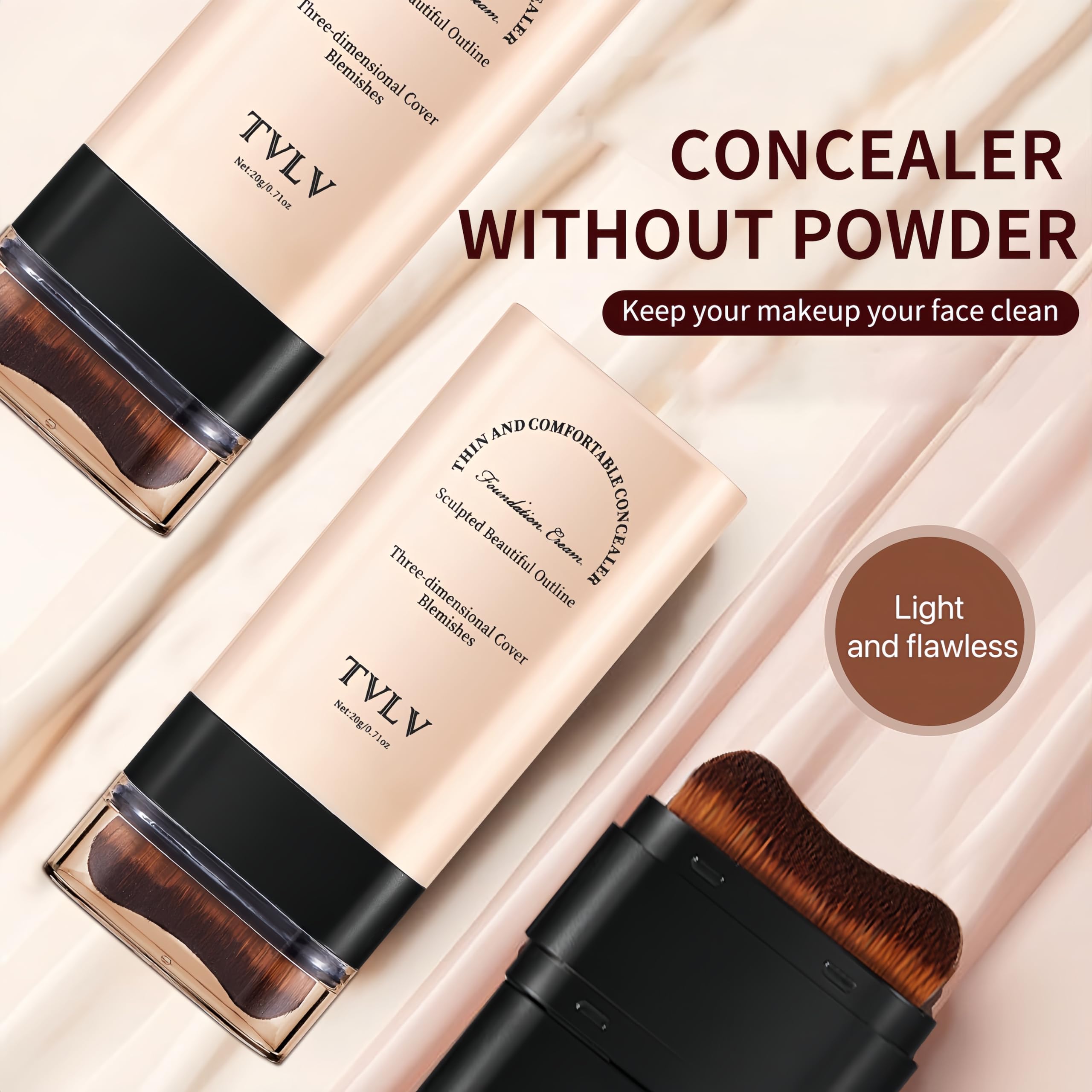 Concealer-stick multi-usages JYOVQXF visage et corps, uniformisant le teint.