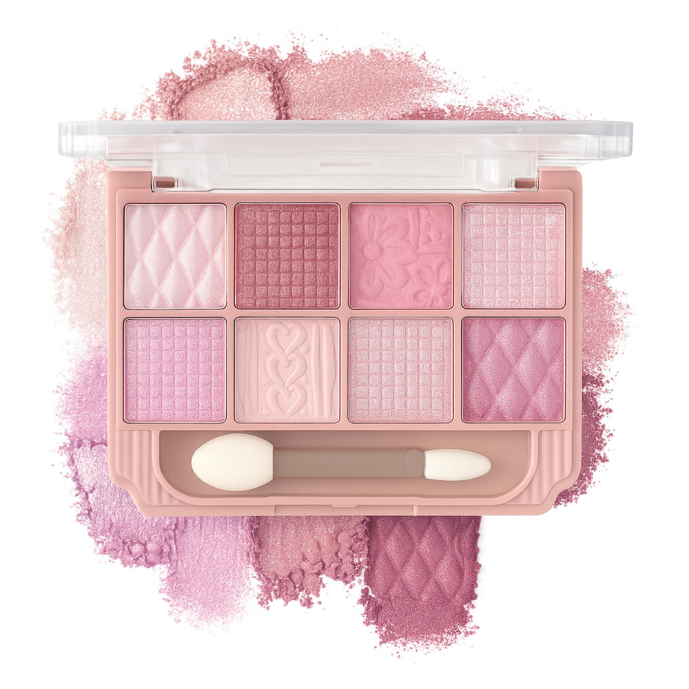 Palette K'APEINE avec 8 teintes roses et brunes, regard élégant et polyvalent.