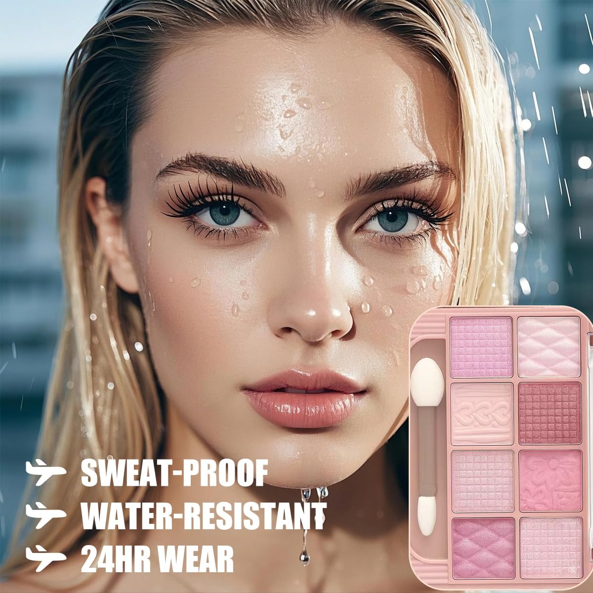 Application soignée du regard K'APEINE, du naturel au fumé, toute la journée.