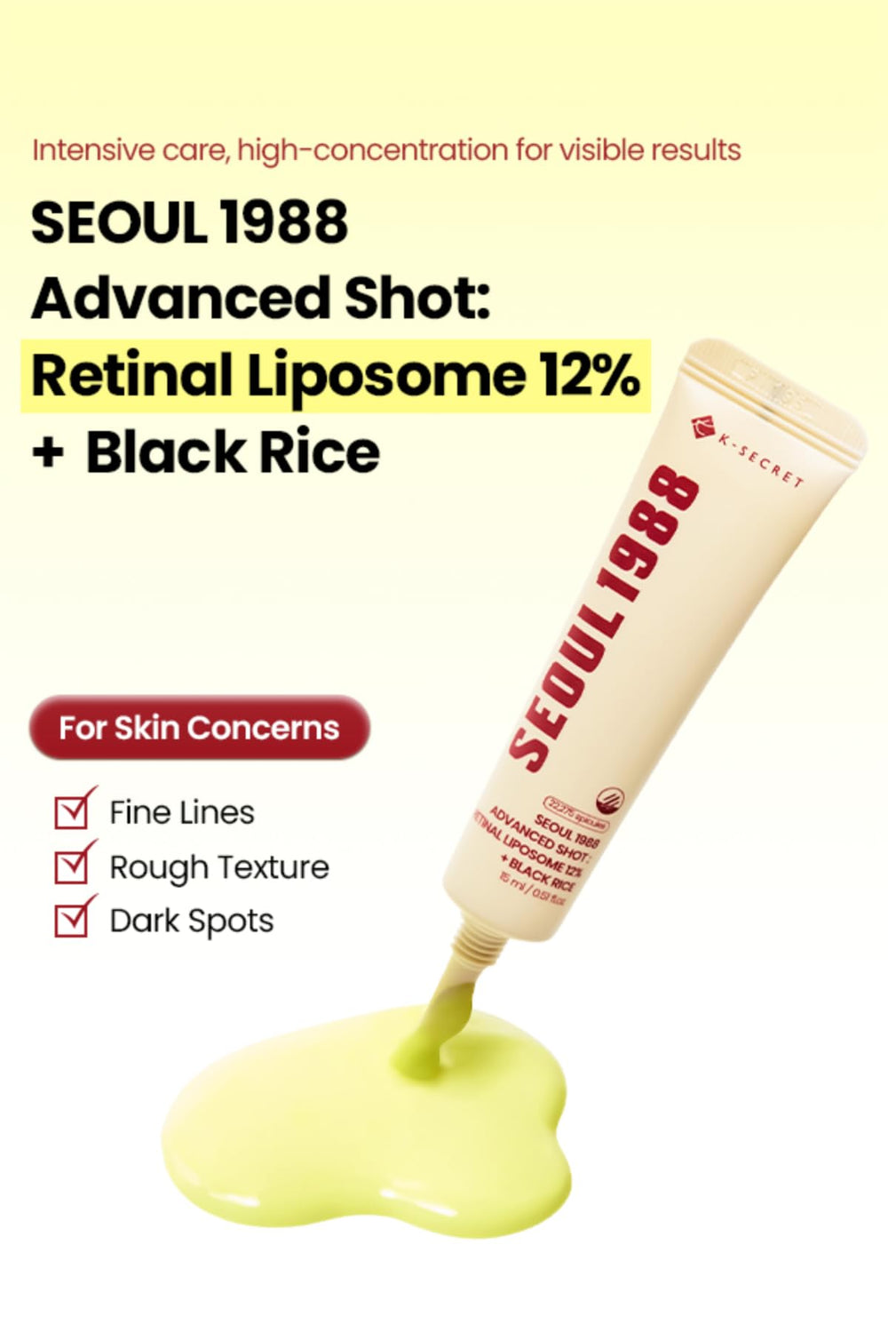 K-SECRET SEOUL 1988 Retinal Advanced Shot dropper tip enables precise application.