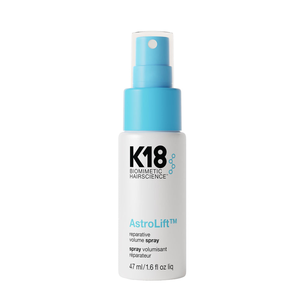 K18 AstroLift, bouteille en gros plan, prêt pour un volume durable sans peser
