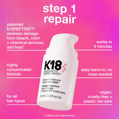 K18 Minis huile réparatrice légère démêlage et satinage