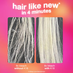 K18 masque: texture soyeuse, cheveux doux et brillants après utilisation.