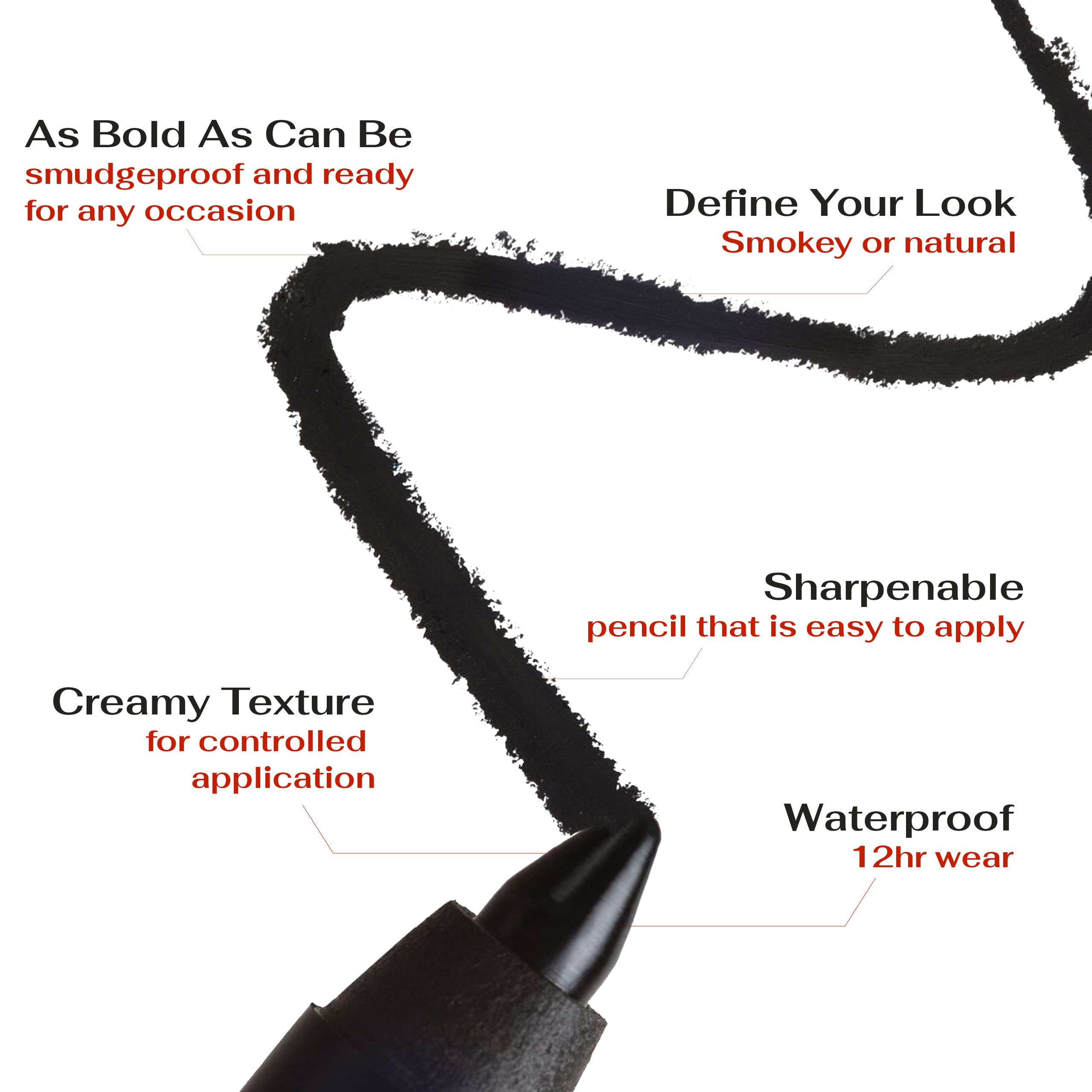 K7L crayon yeux noir profond – ligne précise jour