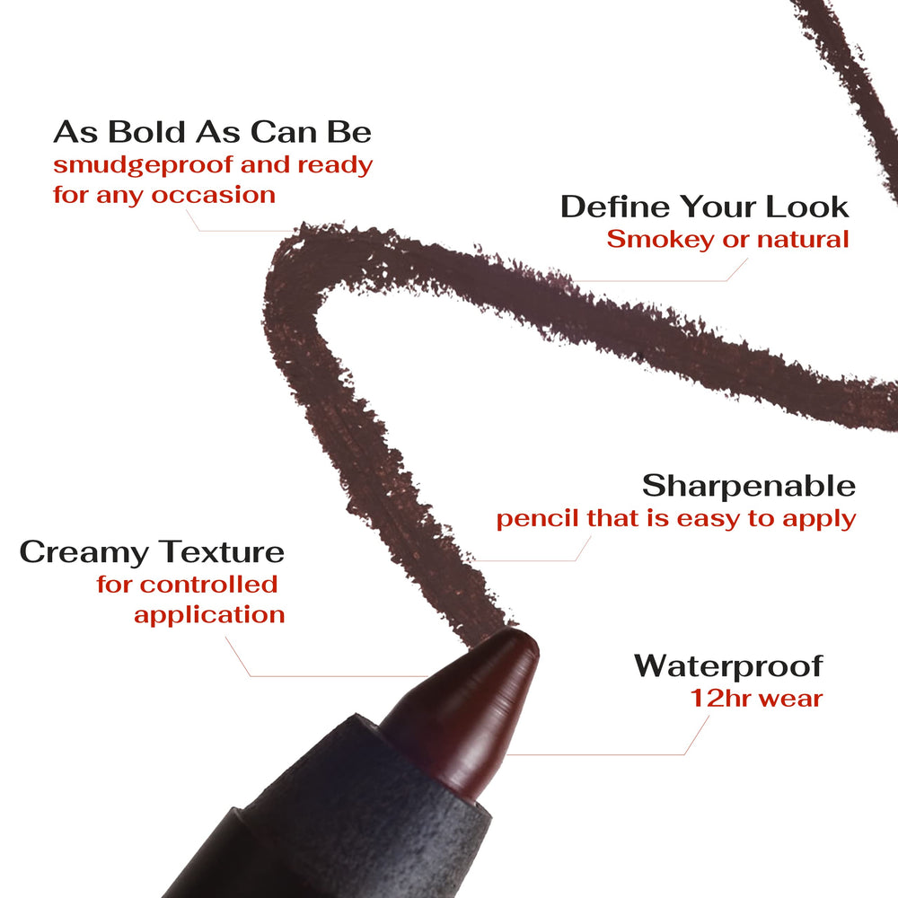 K7L Eyeliner brun foncé – trace précise pour un regard net.