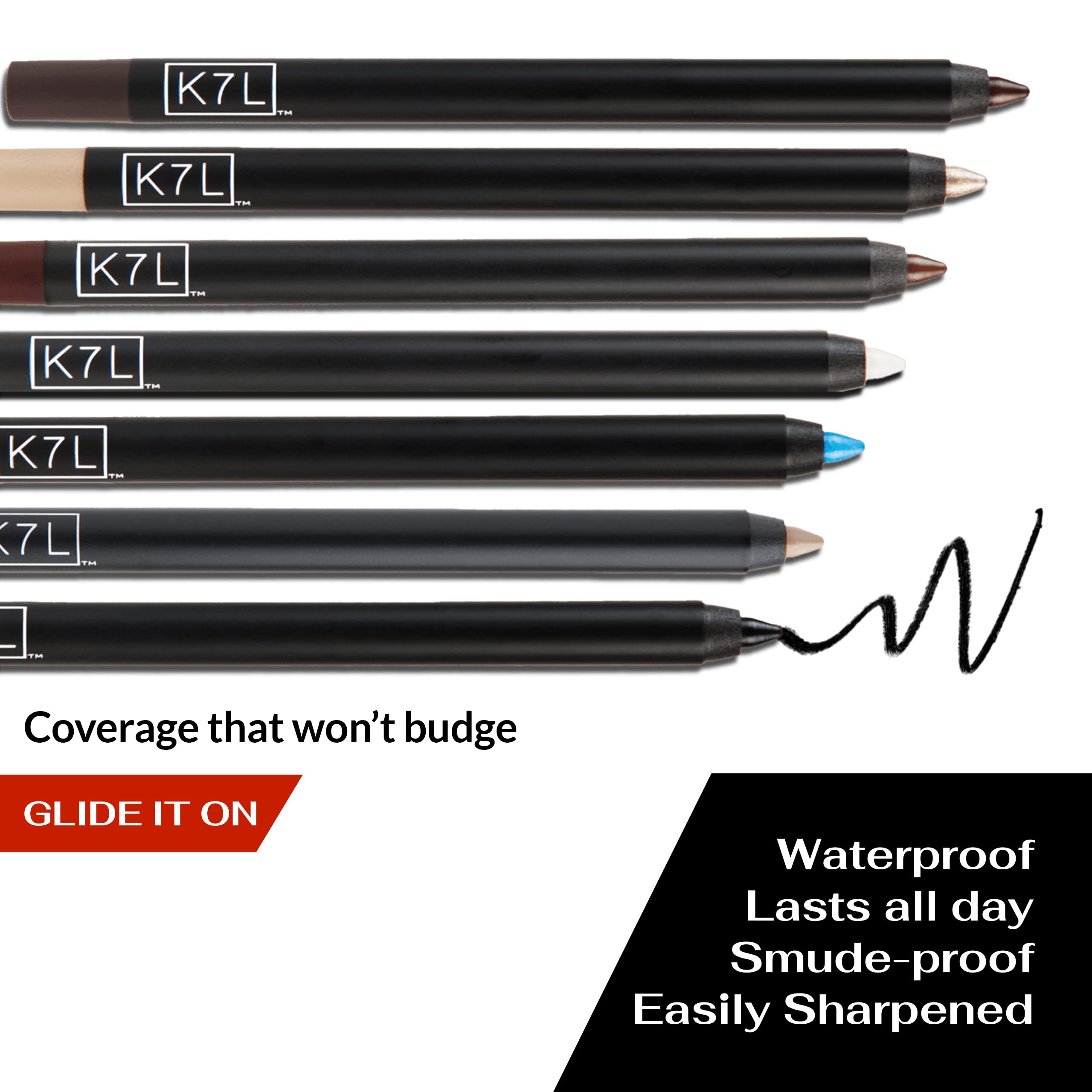 K7L Crayon contour des yeux couleur beige clair: définition du regard en un seul geste.