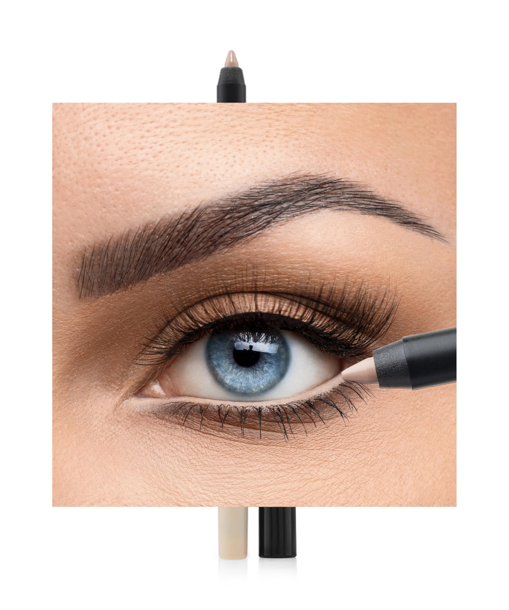 K7L Crayon contour des yeux couleur beige clair: regard lumineux et yeux plus ouverts.