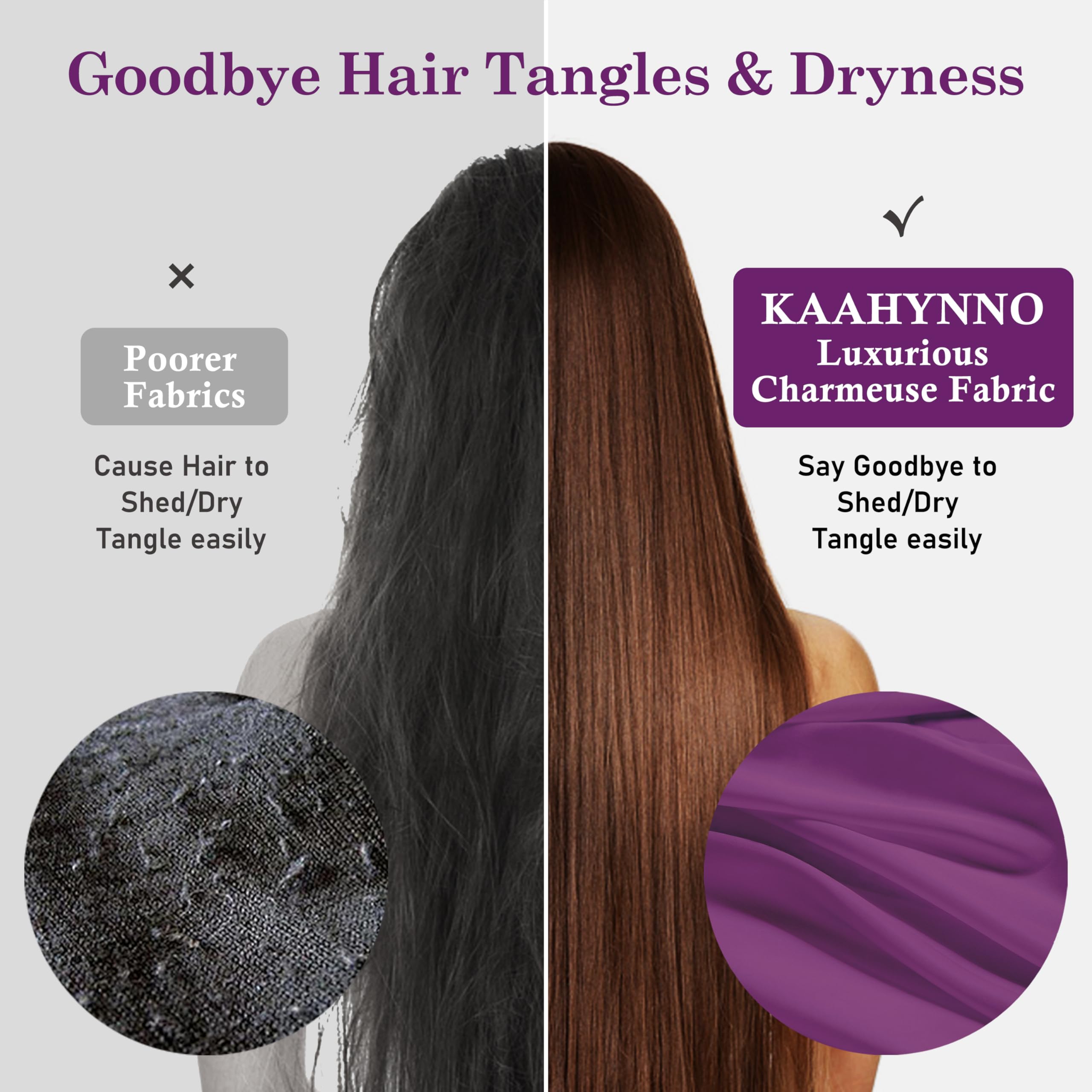 Turban Kaahynno Nuit double couche, confort nocturne et protection des longueurs