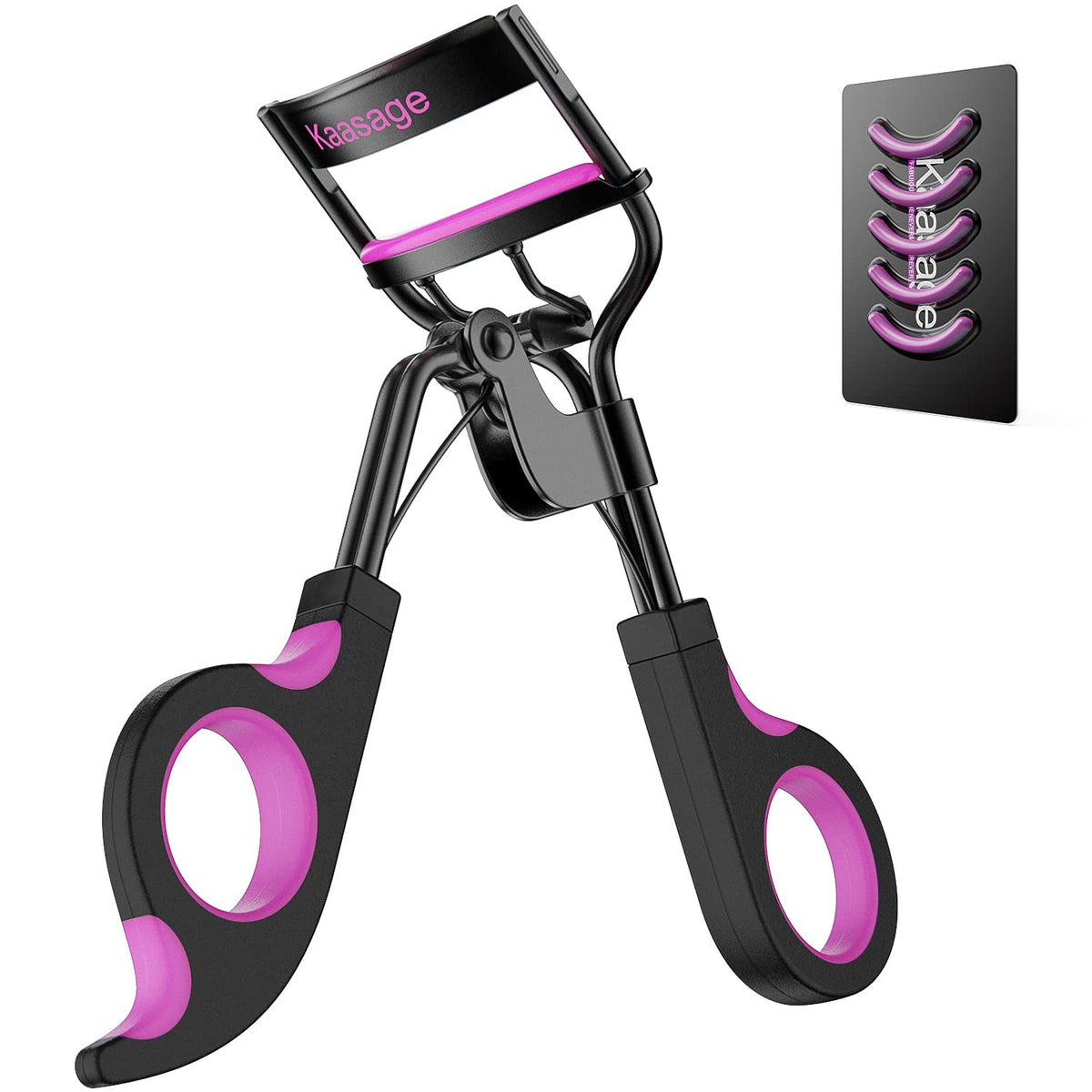 Kaasage curleur de cils avec tampons pour des boucles naturelles et durables.