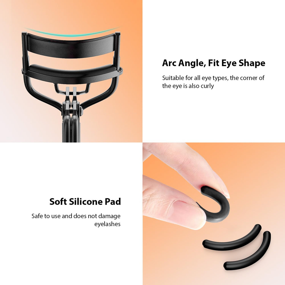 Kaasage curleur cils design ergonomique, geste rapide et précis.