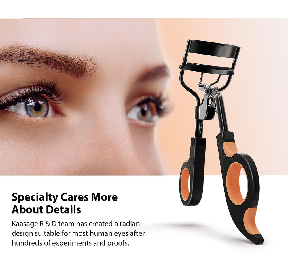 Kaasage curleur cils avec étui de transport, pratique en déplacement.