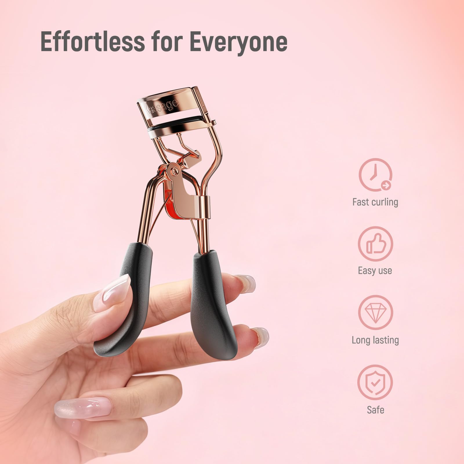 Kaasage tire-cils – remplacement silicone pour des sessions sans accrochage.