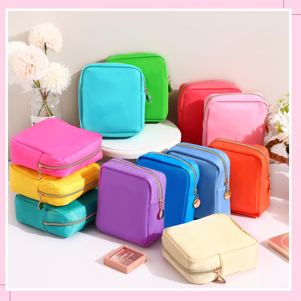 Pochette Kacctyen pourpre en nylon, organisation compacte pour sac.