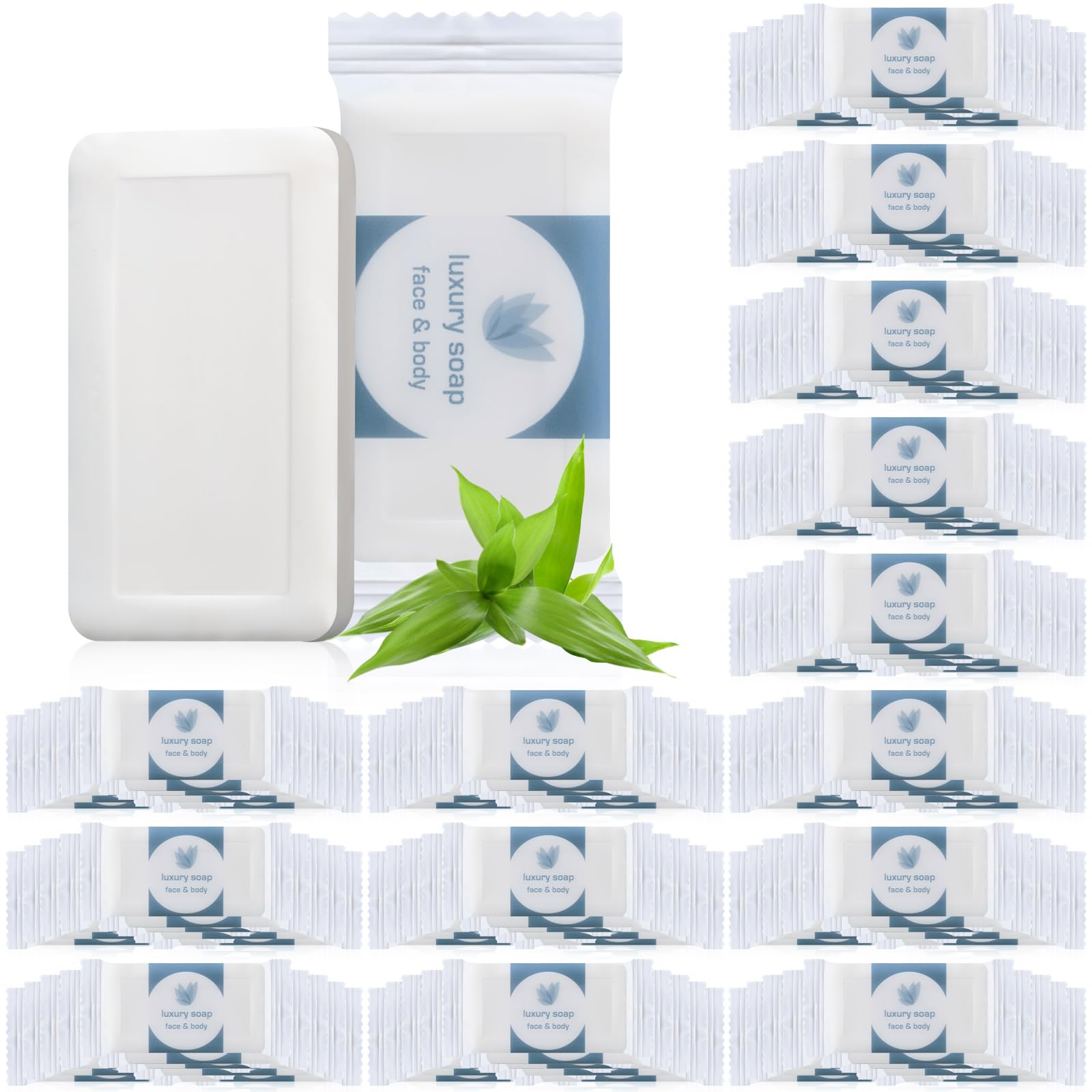 Savon mini Kacctyen avec emballage individuel, pratique pour voyages et hôtels.