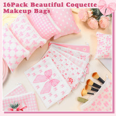 Trousse cosmétique Kacctyen durable en toile, réutilisable et facile à nettoyer.