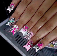 Charme KACHIMOO noeud élégant pour ongles raffinés