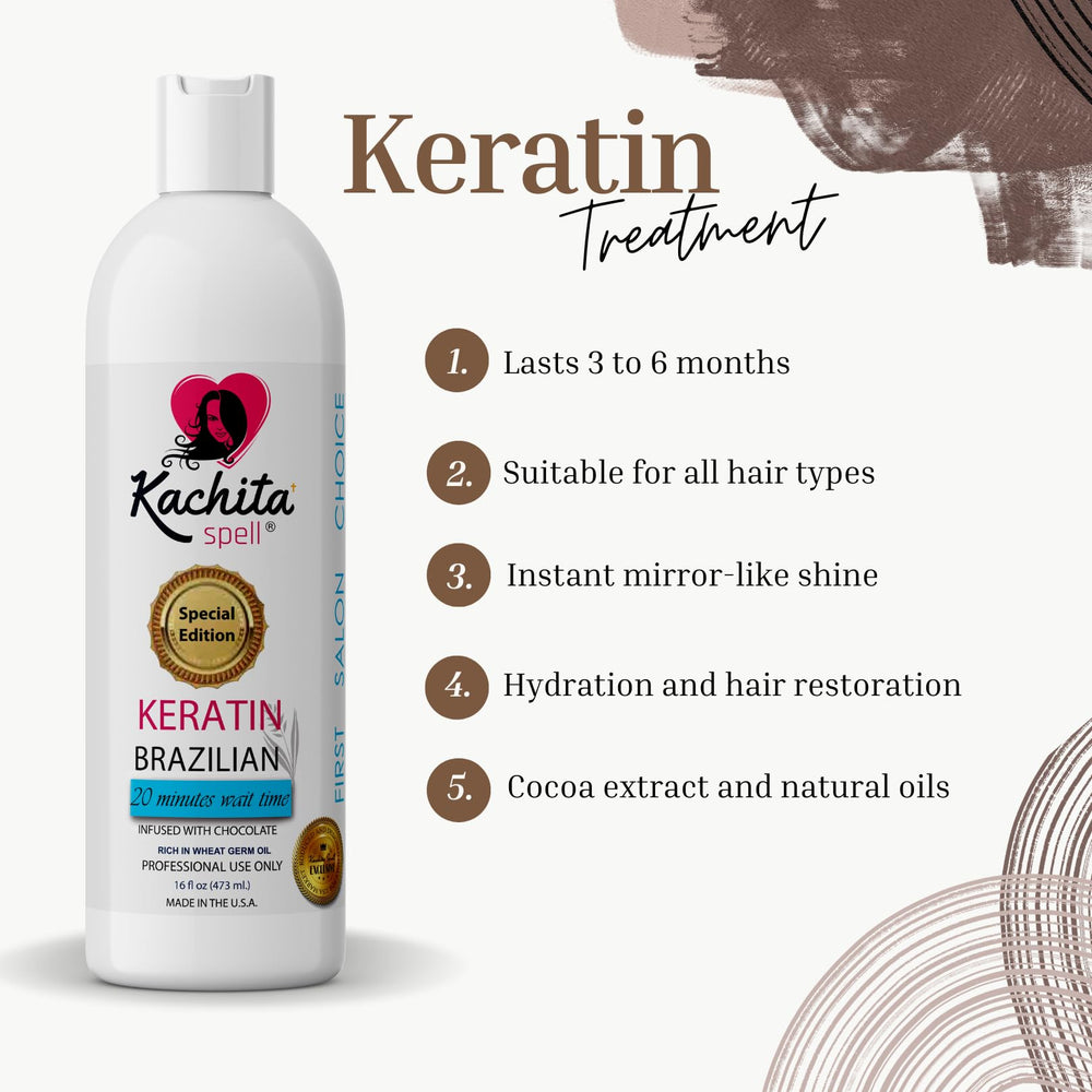 Texture crème Kachita Spell Keratine Chocolat promettant éclat et souplesse