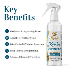 Kachita Spell Keratin Crystal : pulvérisation sur cheveux pour lisser.