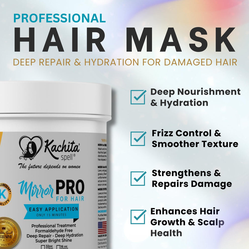 Kachita Spell MirrorPRO huile d argan et macadamia, renforce les mèches