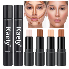 Kaely bâton contour 4 couleurs, texture légère pour sculptage durable du teint.