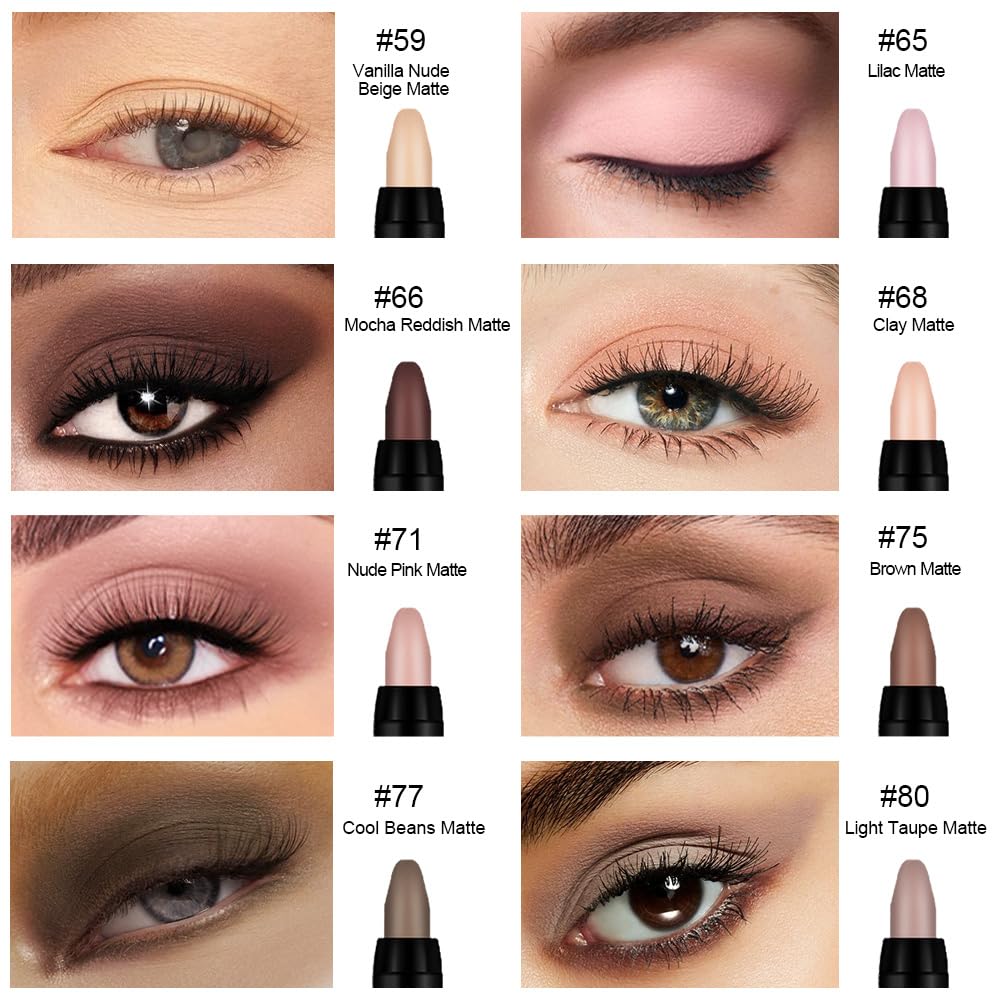 Kaely crayon yeux mat pour application fluide et précise.