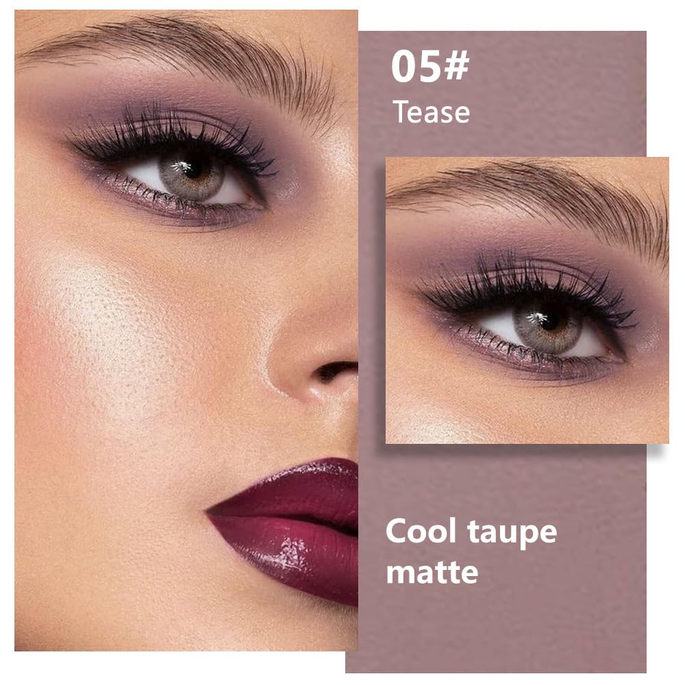 Kaely ombre lavande prune fini mat, couleur veloutée pour yeux verts.
