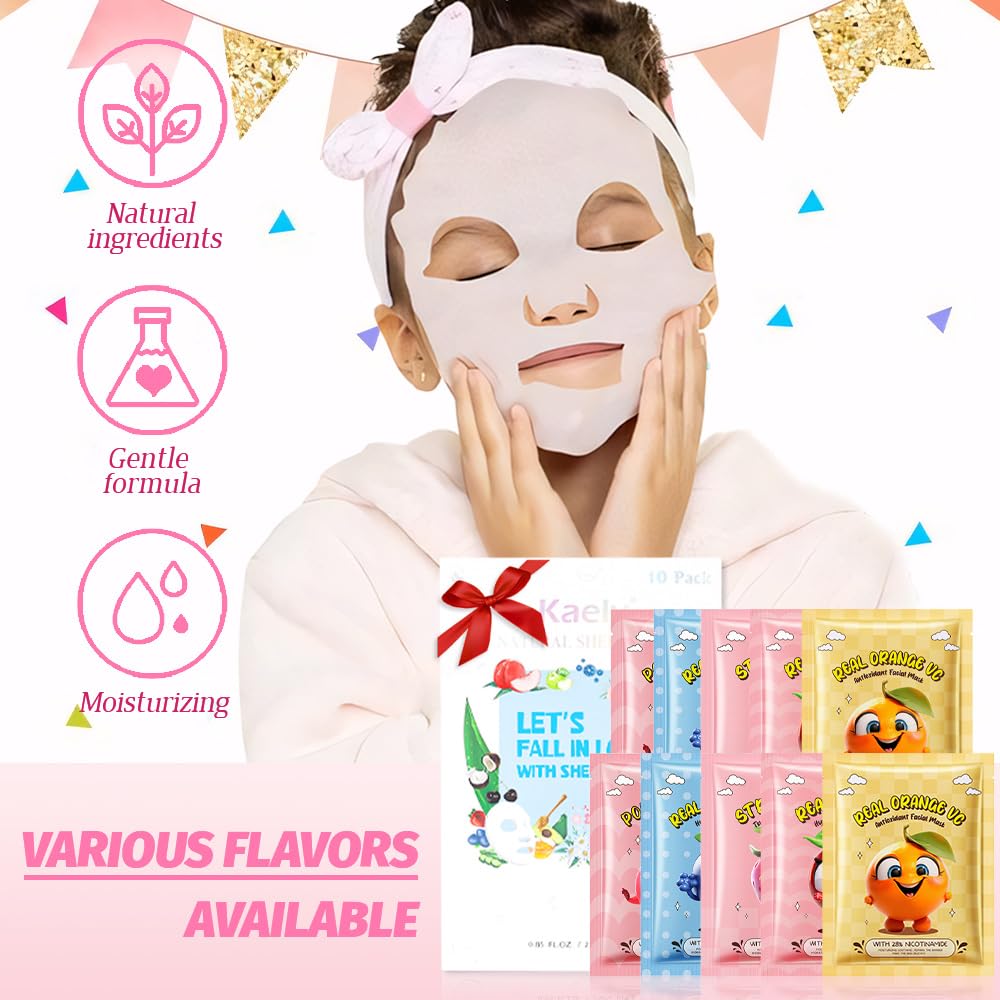 Masque visage Kaely fruits raisin : texture légère et revitalisation rapide.
