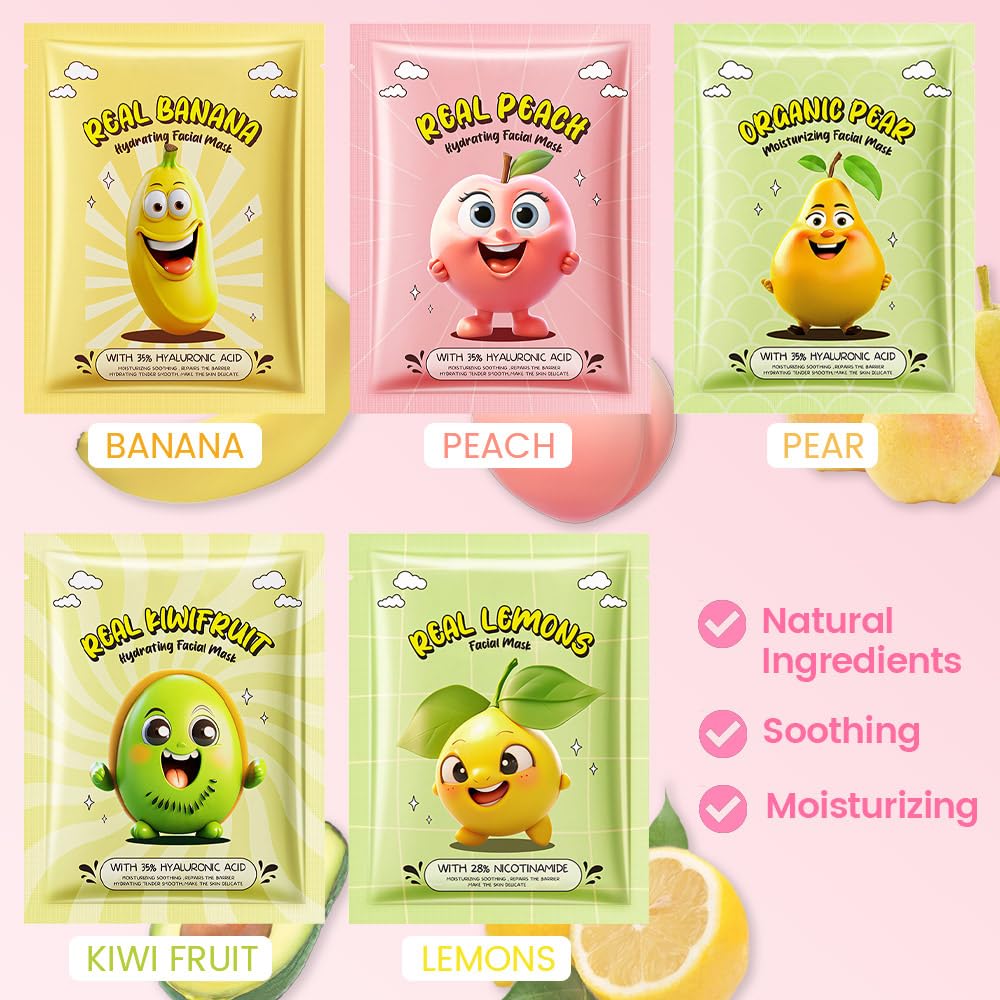 Kaely masque visage ananas, hydratation légère et rafraîchissante.