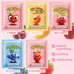 Kaely masques visage fruits, emballage prêt à offrir, plaisir sensoriel.
