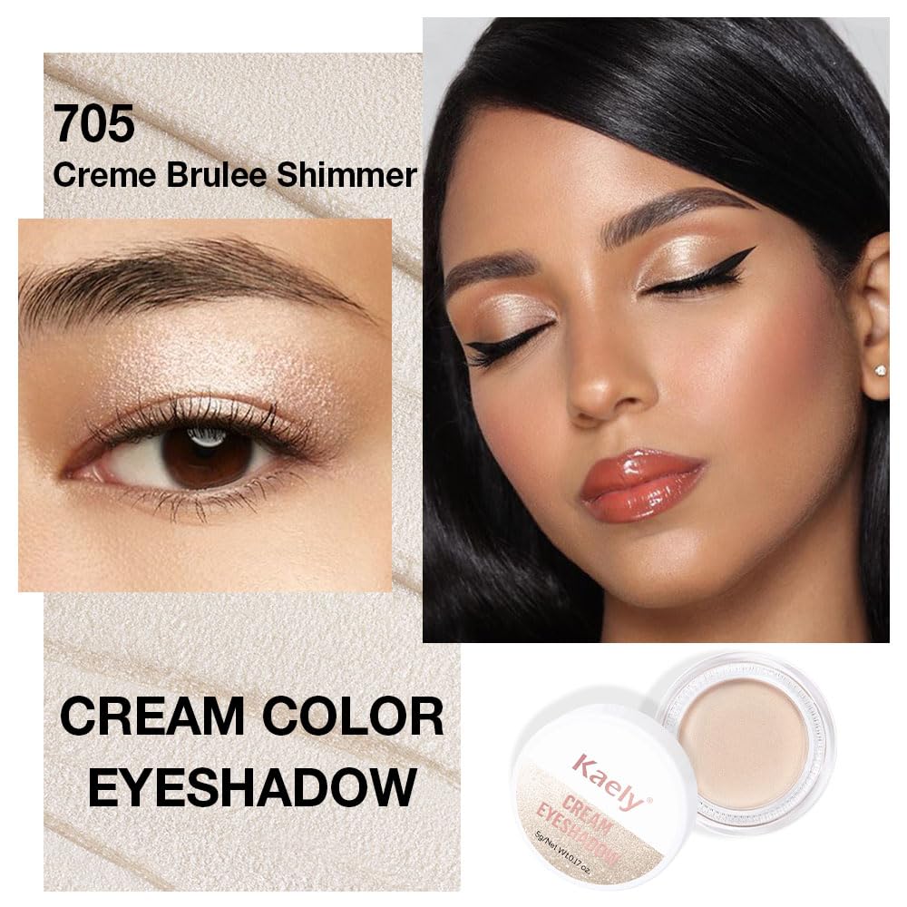 Texture satinée Kaely, estompage facile pour un maquillage rapide et naturel.