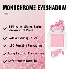 Kaely ombre rose compacte, application légère et uniforme.
